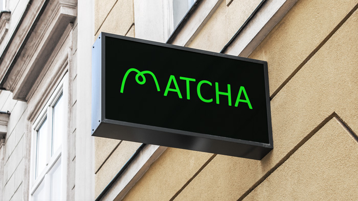 store sign, matcha, chocolat, café, puerh, typography store sign, matcha, chocolat, café, puerh, typography