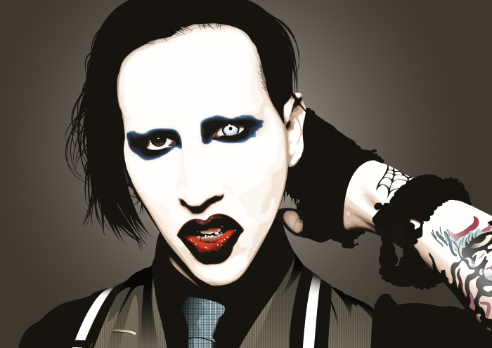 vector art,  Marilyn Manson