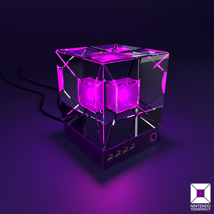 Nintendo 2024, Tesseract, logo, console Nintendo 2024, Tesseract, logo, console