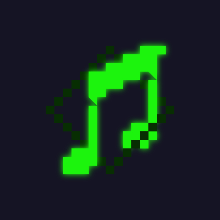 logo, logotype, typography, pixel, music logo, logotype, typography, pixel, music