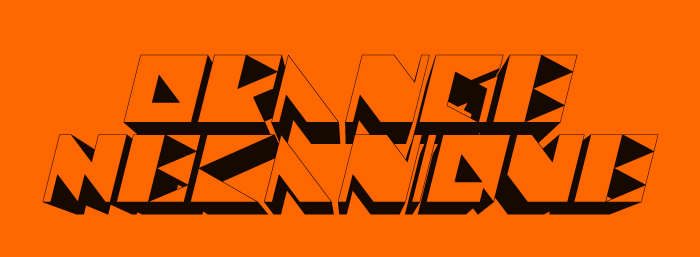 Orange Mécanique, A Clockwork Orange, typography Orange Mécanique, A Clockwork Orange, typography