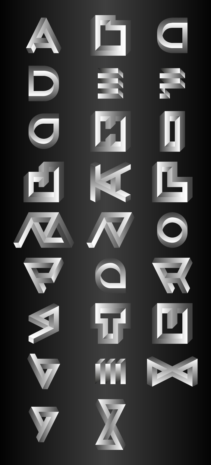 Typography, Escher