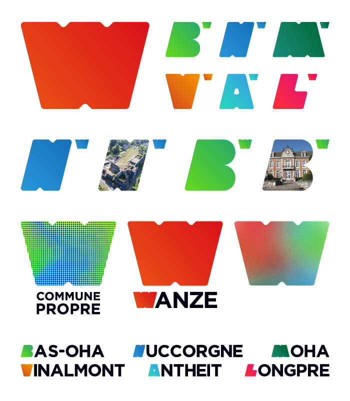 Wanze, logo, belgium, typography